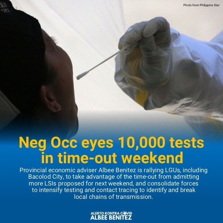 Neg Occ eyes 10,000 tests in time-out weekend