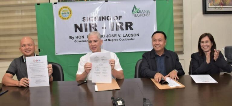 Negros Occidental Gov. Bong Lacson Signs Implementing Rules for Negros Island Region Act with DILG Officials at Provincial Capitol