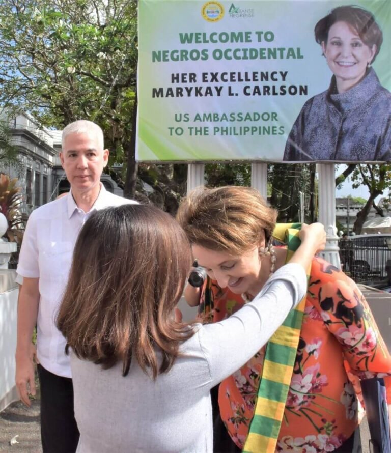 Negros Occidental Gov. Bong Lacson Welcomes US Ambassador MaryKay Carlson for Partnership Talks